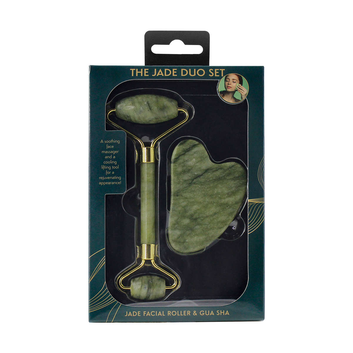 Jade Facial Roller & Gua Sha-1 Jade Facial Roller & Gua Sha-1