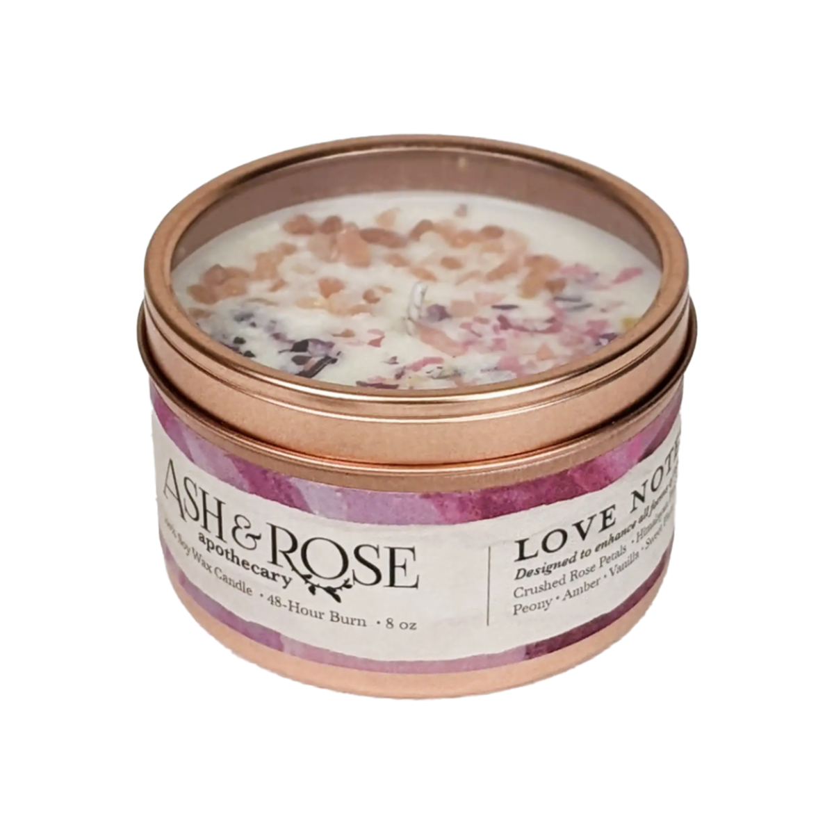Love Notes Rose + Pink Salt Candle Love Notes Rose + Pink Salt Candle